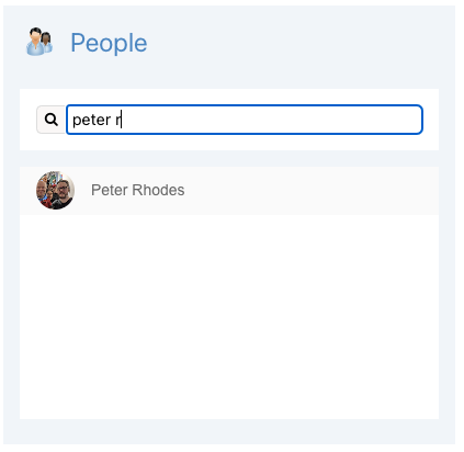 People Widget