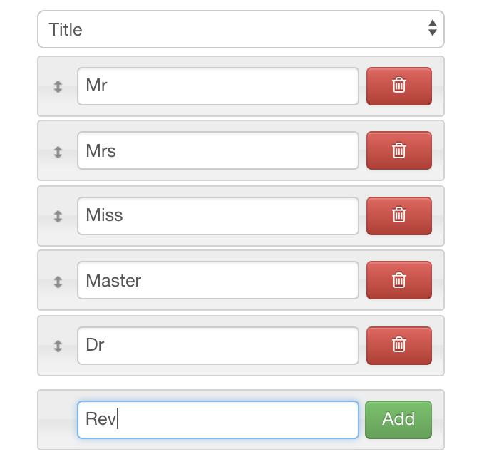 Title Field